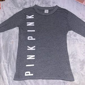 Dark grey pink shirt XS